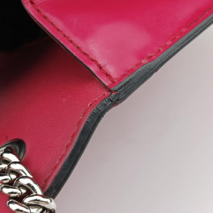 Pre-owned Gucci Interlocking G Red Patent Leather 387609 shoulderbag | stylenewstar