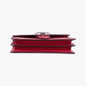 Pre-owned Gucci Interlocking G Red Patent Leather 387609 shoulderbag | stylenewstar
