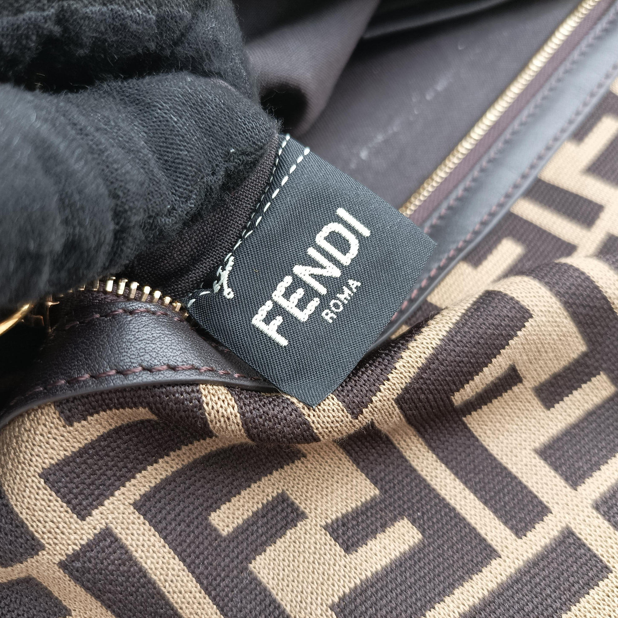 Pre-owned Fendi BAGUETTE Multicolour straw 8BR600 shoulderbag | stylenewstar