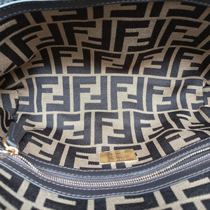 Pre-owned Fendi BAGUETTE Multicolour straw 8BR600 shoulderbag | stylenewstar