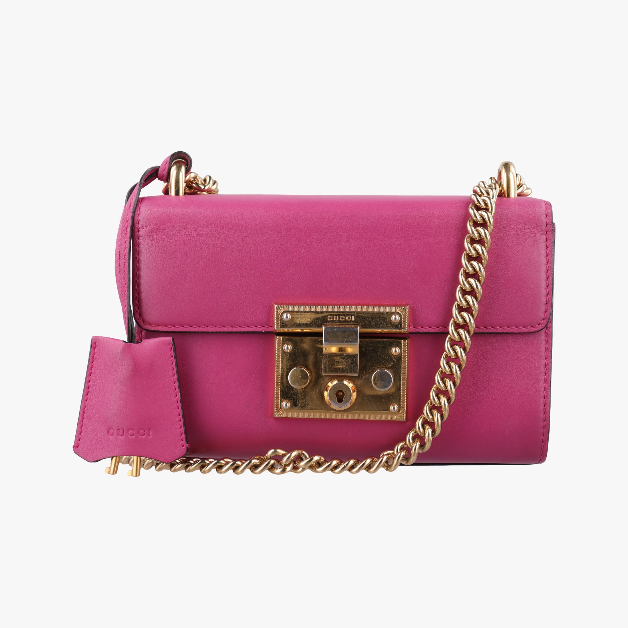 Vintage Gucci Padlock Rose Leather 409487 shoulderbag | stylenewstar