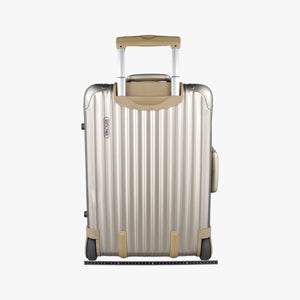 Pre-owned RIMOWA TOPAS Light Gold aluminum  suitcase | stylenewstar