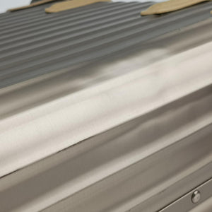 Pre-owned RIMOWA TOPAS Light Gold aluminum  suitcase | stylenewstar