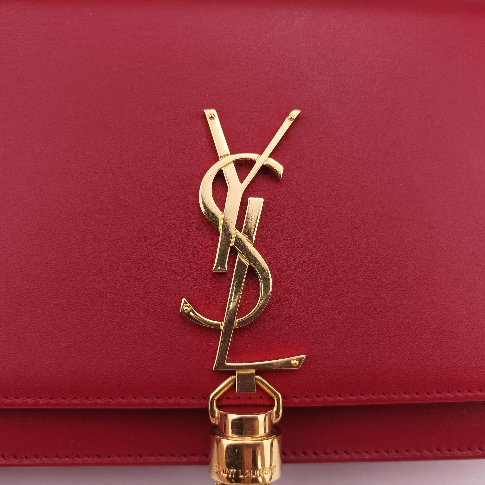 Secondhand Yves Saint Laurent KATE Red Leather 452159 shoulderbag | stylenewstar