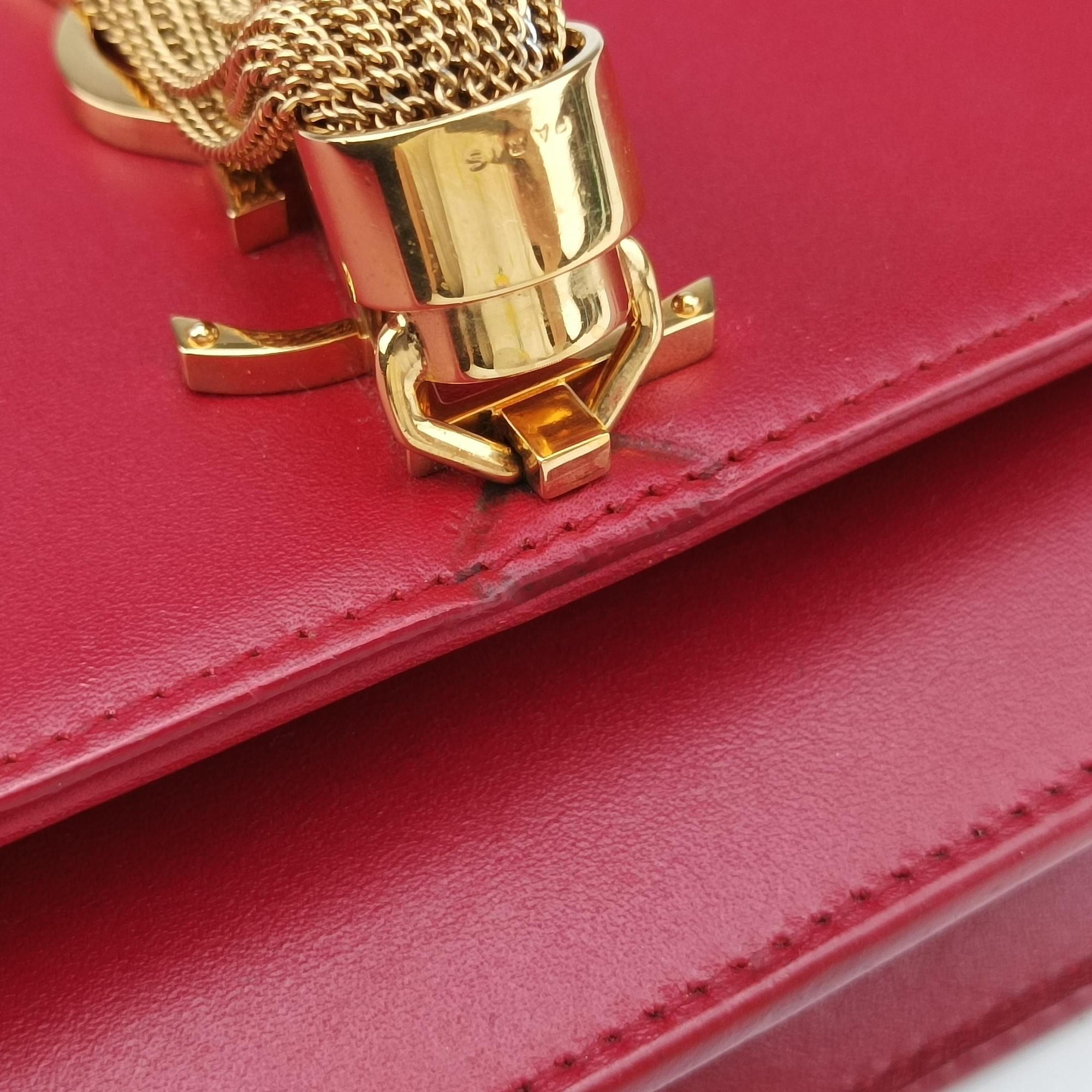 Secondhand Yves Saint Laurent KATE Red Leather 452159 shoulderbag | stylenewstar