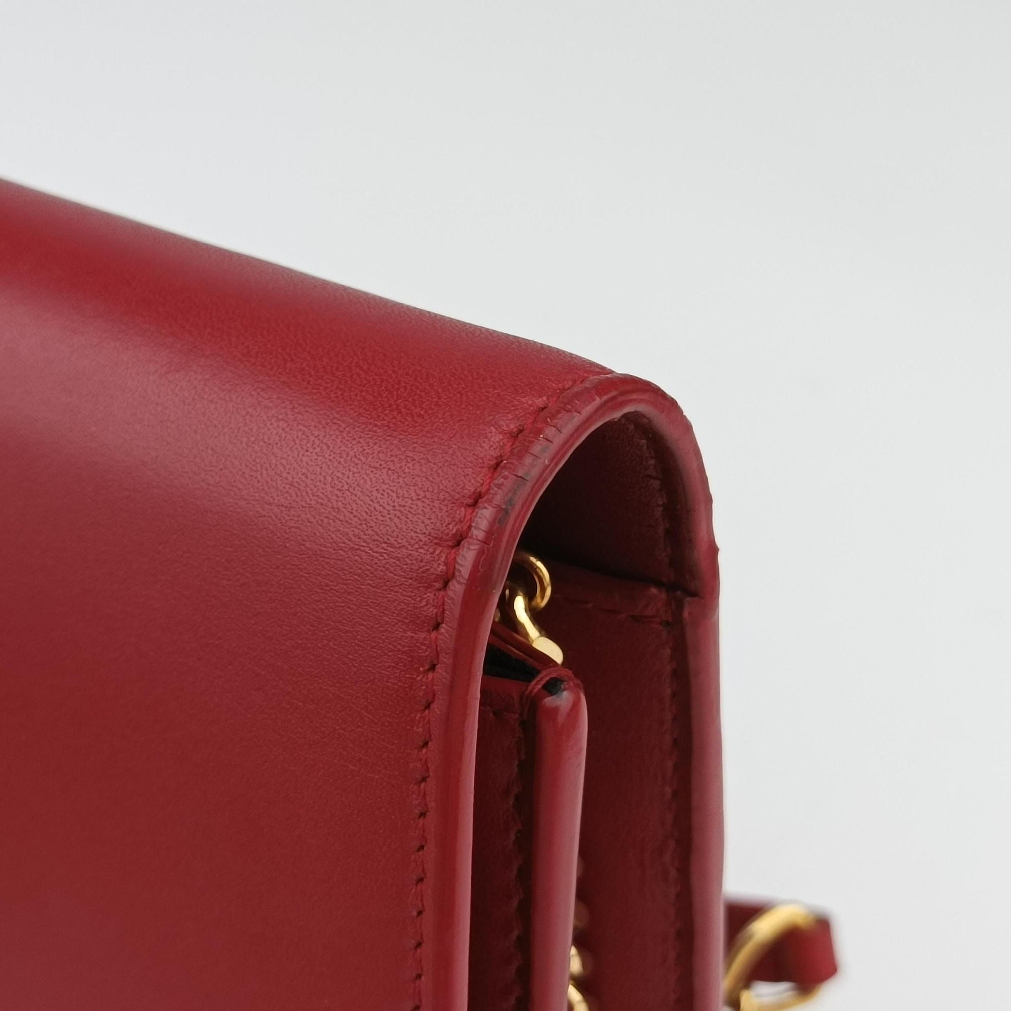 Secondhand Yves Saint Laurent KATE Red Leather 452159 shoulderbag | stylenewstar