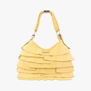 Vintage Yves Saint Laurent Mombasa Yellow Leather 122244 shoulderbag | stylenewstar