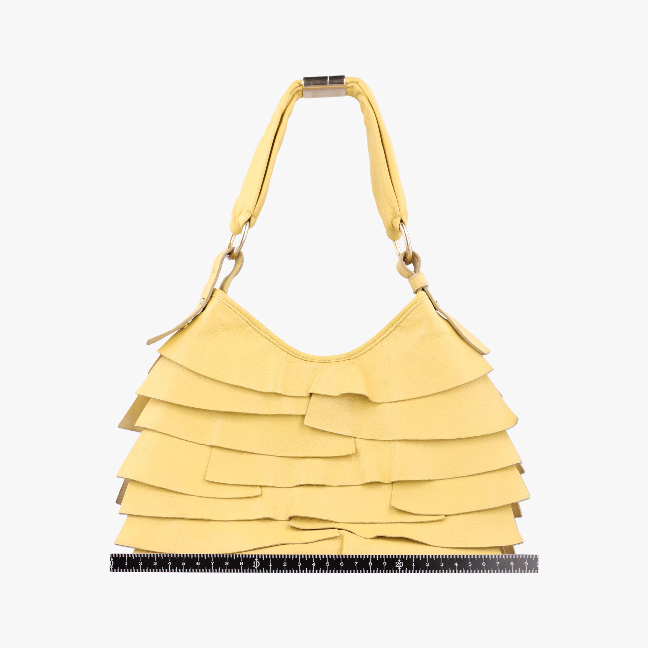 Vintage Yves Saint Laurent Mombasa Yellow Leather 122244 shoulderbag | stylenewstar