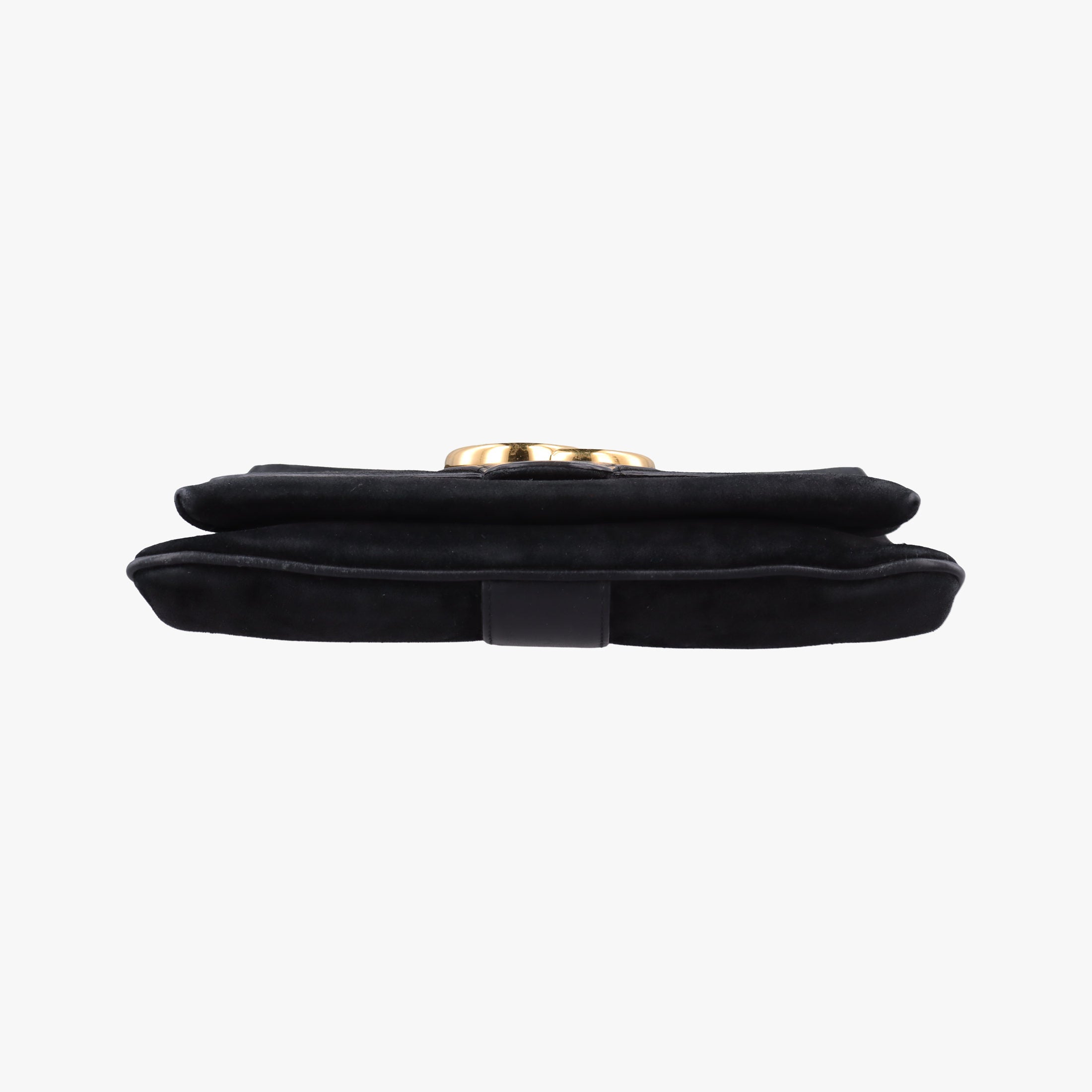 Pre-owned Gucci Arli Black Suede×leather 550126 shoulderbag | stylenewstar