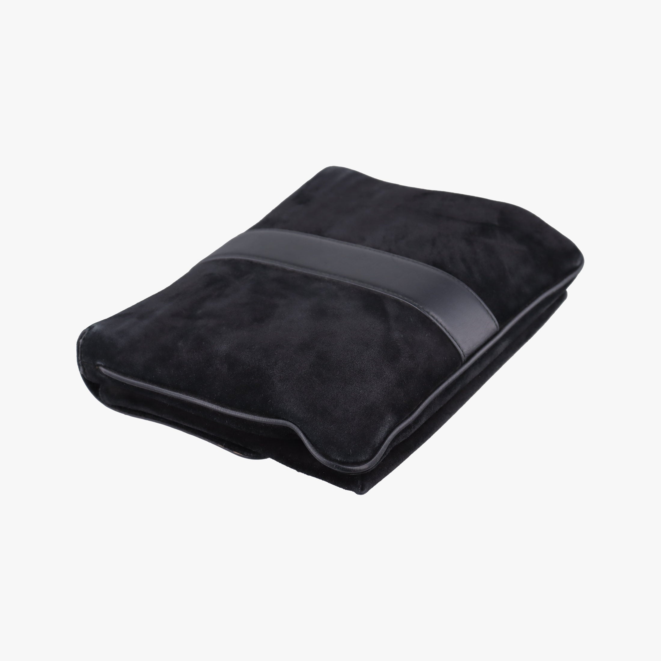 Pre-owned Gucci Arli Black Suede×leather 550126 shoulderbag | stylenewstar