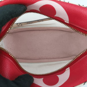 Pre-owned Louis Vuitton Beach Pouch ROUGE Monogram Giant M67601 shoulderbag | stylenewstar