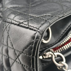 Pre-owned Christian Dior Lady Dior Black lambskin  handbag | stylenewstar