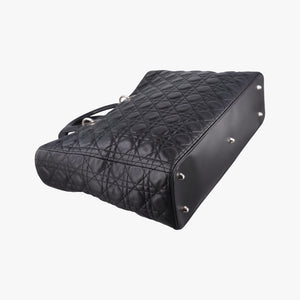Pre-owned Christian Dior Lady Dior Black lambskin  handbag | stylenewstar