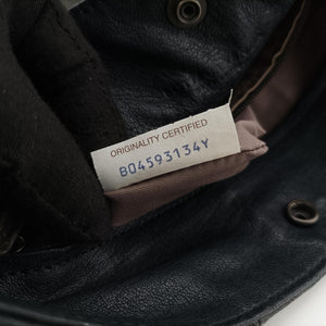 Vintage Bottega Veneta Intrecciato Dark Gray × Blue lambskin  shoulderbag | stylenewstar
