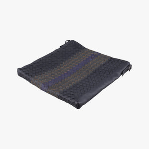 Vintage Bottega Veneta Intrecciato Dark Gray × Blue lambskin  shoulderbag | stylenewstar