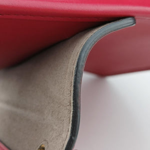 Pre-owned Fendi Kan I F Red Leather 8BT284 shoulderbag | stylenewstar