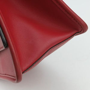 Pre-owned Fendi Kan I F Red Leather 8BT284 shoulderbag | stylenewstar