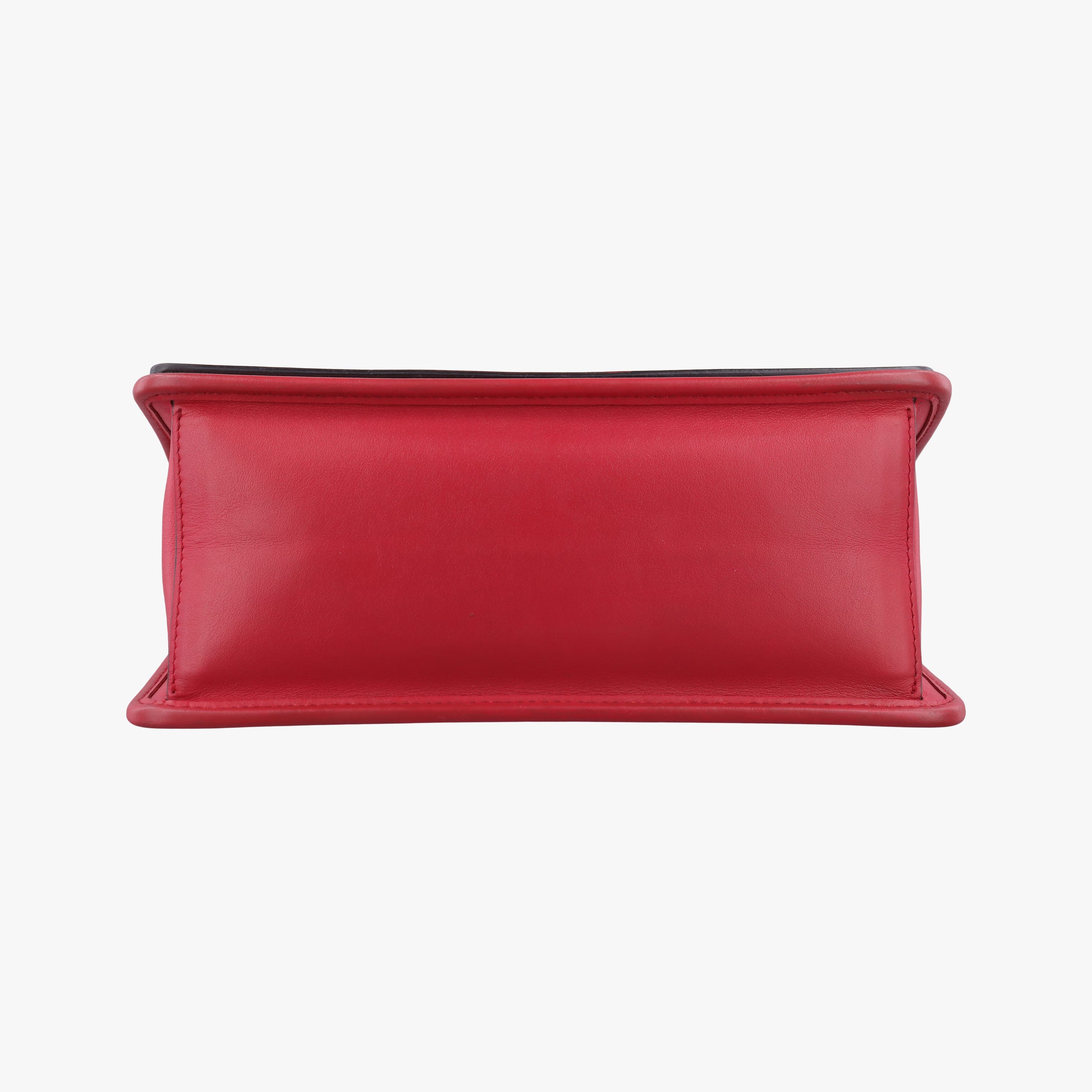 Pre-owned Fendi Kan I F Red Leather 8BT284 shoulderbag | stylenewstar