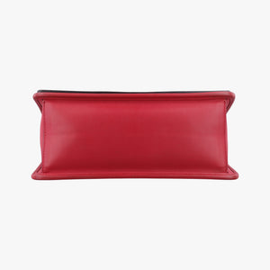 Pre-owned Fendi Kan I F Red Leather 8BT284 shoulderbag | stylenewstar