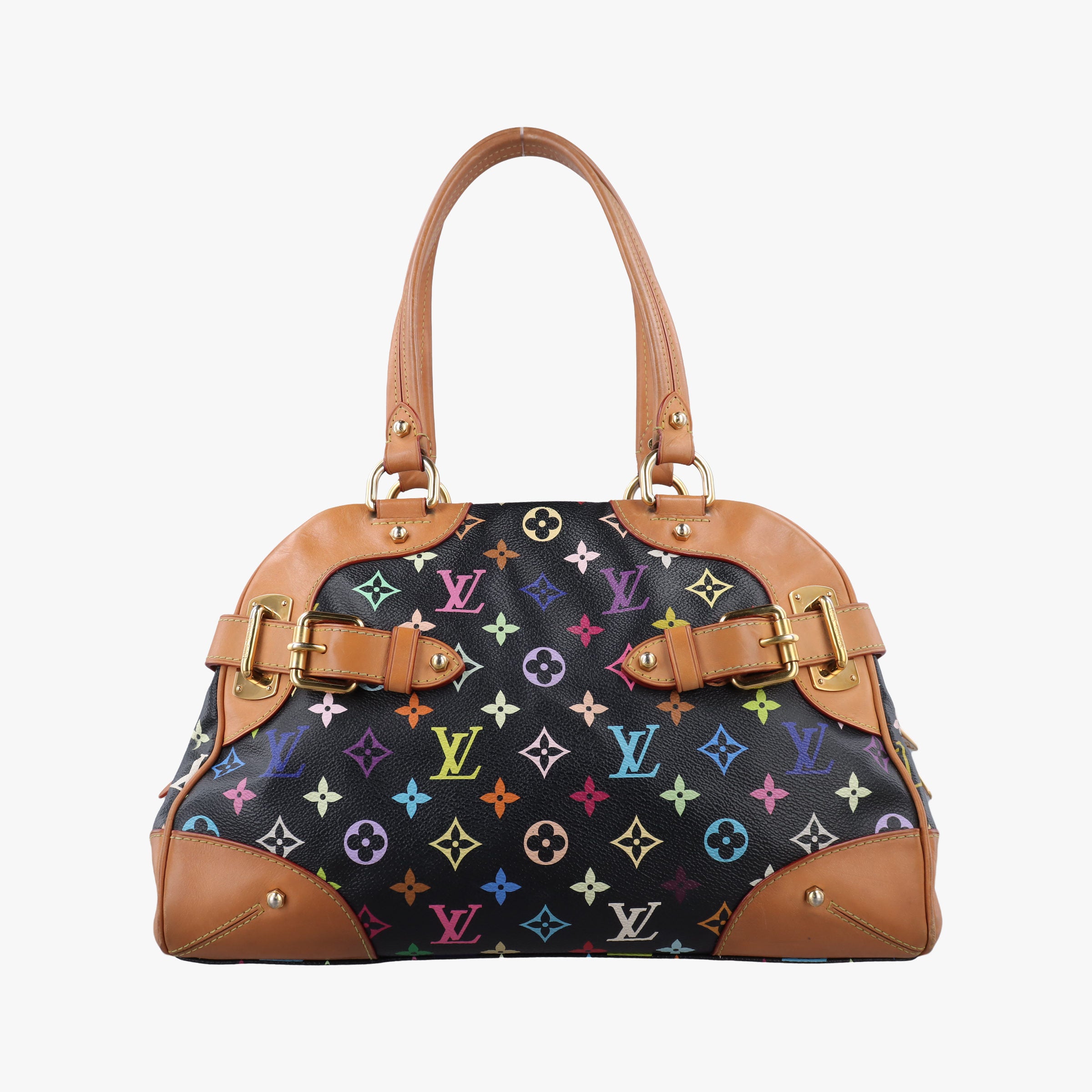 Pre-owned Louis Vuitton CLAUDIA Noir Monogram Multicolor M40194 handbag | stylenewstar