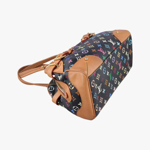 Pre-owned Louis Vuitton CLAUDIA Noir Monogram Multicolor M40194 handbag | stylenewstar