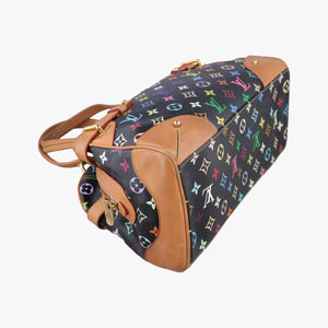 Pre-owned Louis Vuitton CLAUDIA Noir Monogram Multicolor M40194 handbag | stylenewstar