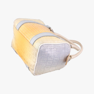 Pre-owned Fendi Zucchino Glitter Logo Yellow×Multicolour sequins 8BL071 handbag | stylenewstar