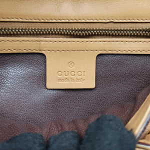 Pre-owned Gucci Horsebit Camel Leather 120984 handbag | stylenewstar
