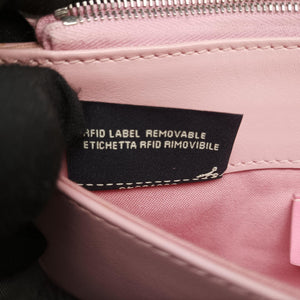 Pre-owned Fendi Monster Eyes Continental pink×Multicolour Leather 8M0346 shoulderbag | stylenewstar