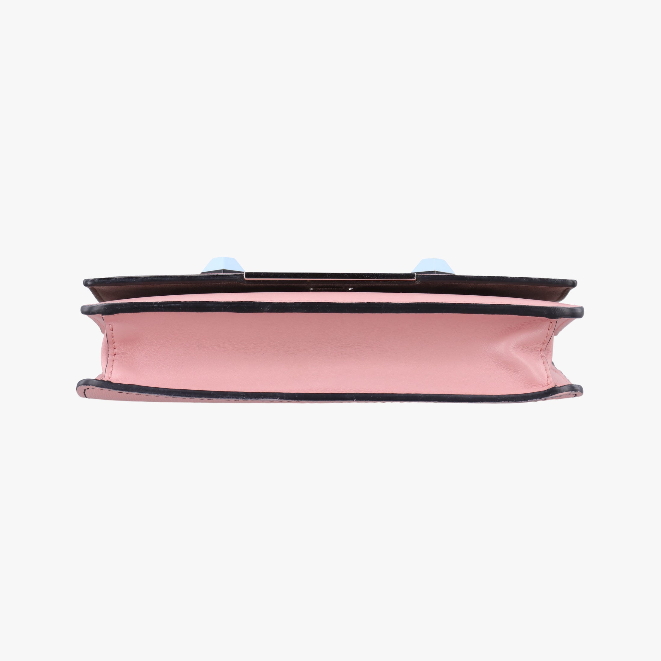 Pre-owned Fendi Monster Eyes Continental pink×Multicolour Leather 8M0346 shoulderbag | stylenewstar