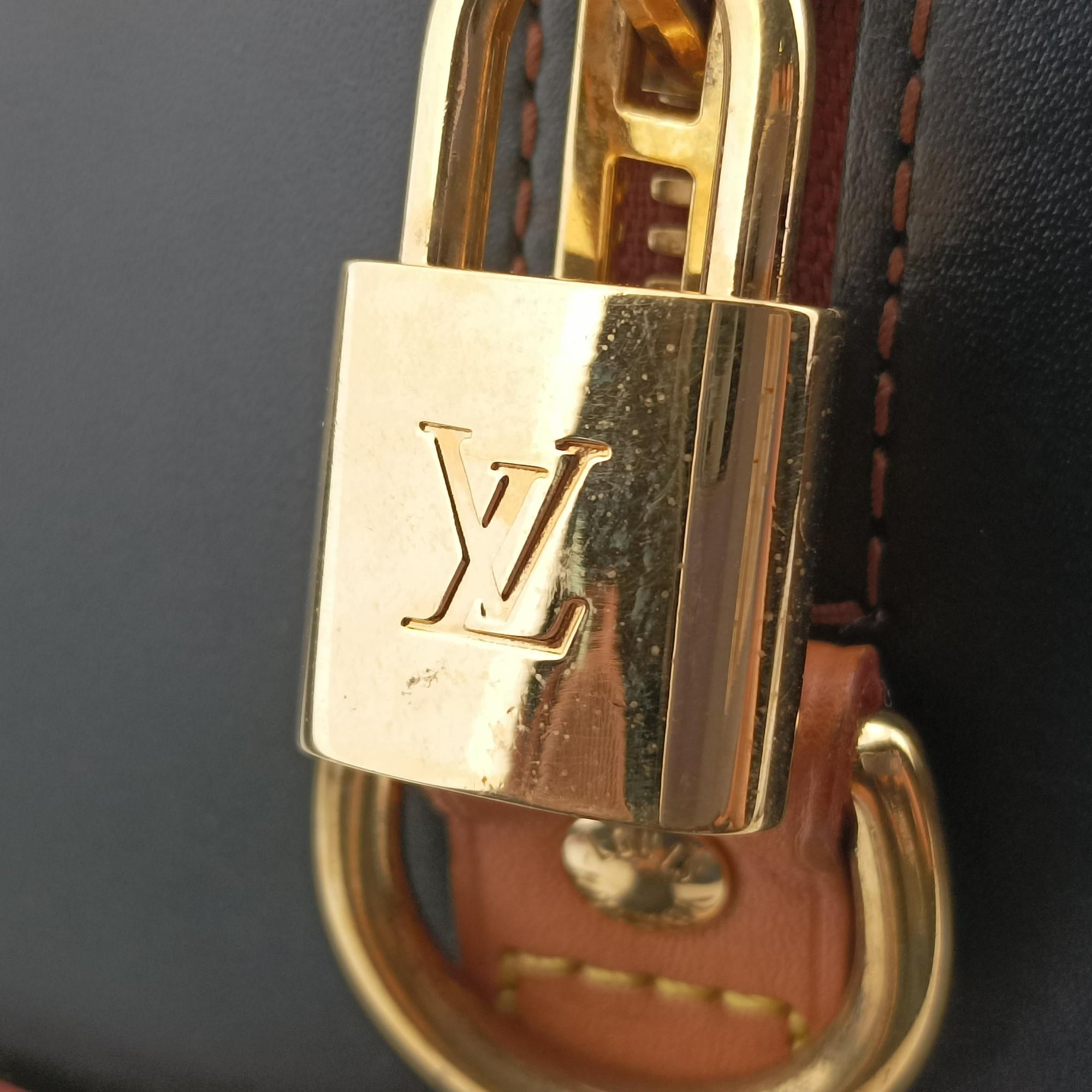 Pre-owned Louis Vuitton Time Trunk Speedy Bandouliere 25 Damier Ebene × Rouge Transformed Damier Canvas M52249 shoulderbag | stylenewstar