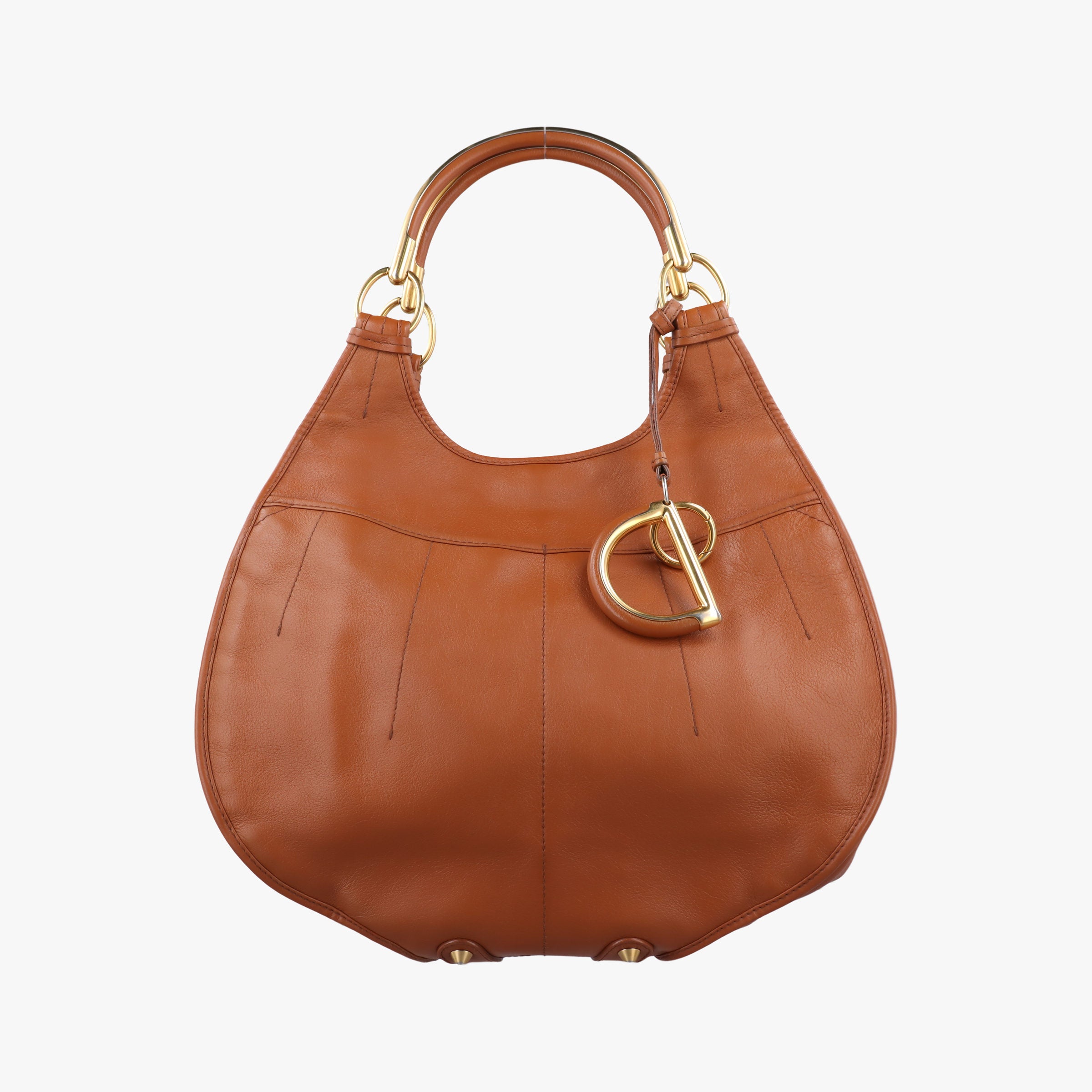 Secondhand Christian Dior Hobo Brown Leather  handbag | stylenewstar