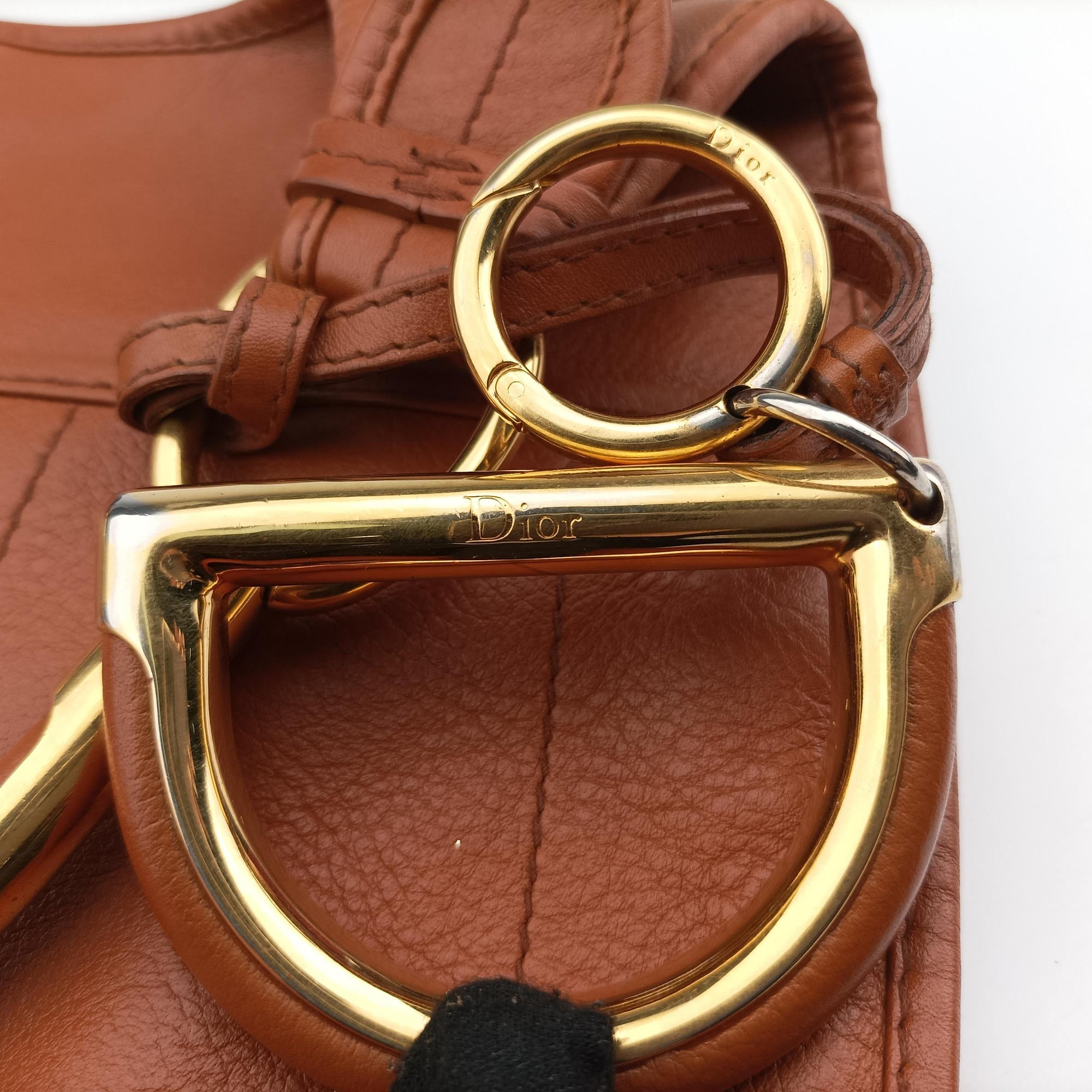 Secondhand Christian Dior Hobo Brown Leather  handbag | stylenewstar
