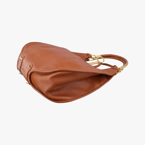 Secondhand Christian Dior Hobo Brown Leather  handbag | stylenewstar