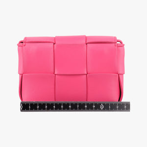 Pre-owned Bottega Veneta candy cassette Pink lambskin  shoulderbag | stylenewstar