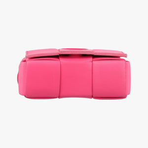 Pre-owned Bottega Veneta candy cassette Pink lambskin  shoulderbag | stylenewstar