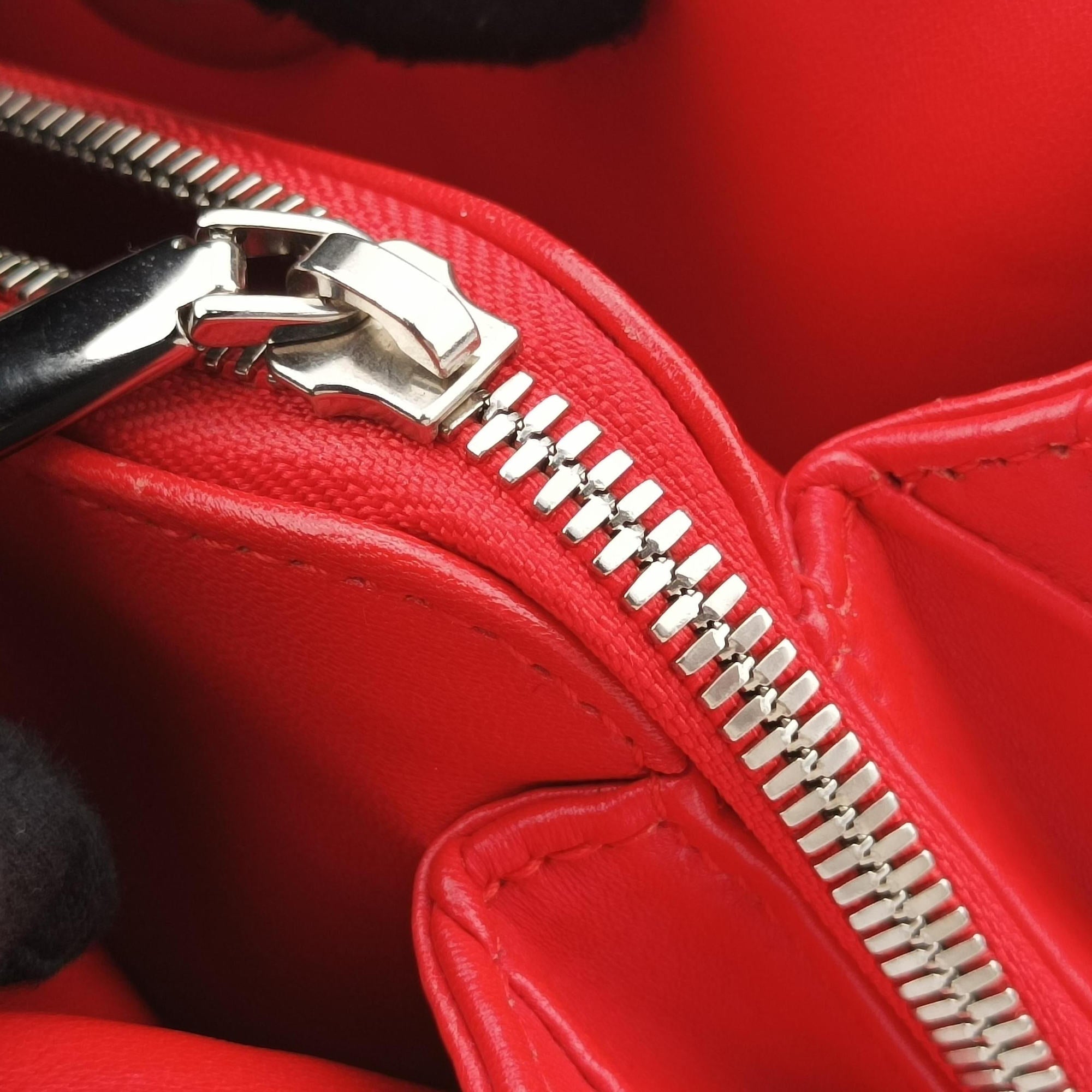 Pre-owned Christian Dior Lady Dior Cannage Soft Red Lambskin  handbag | stylenewstar