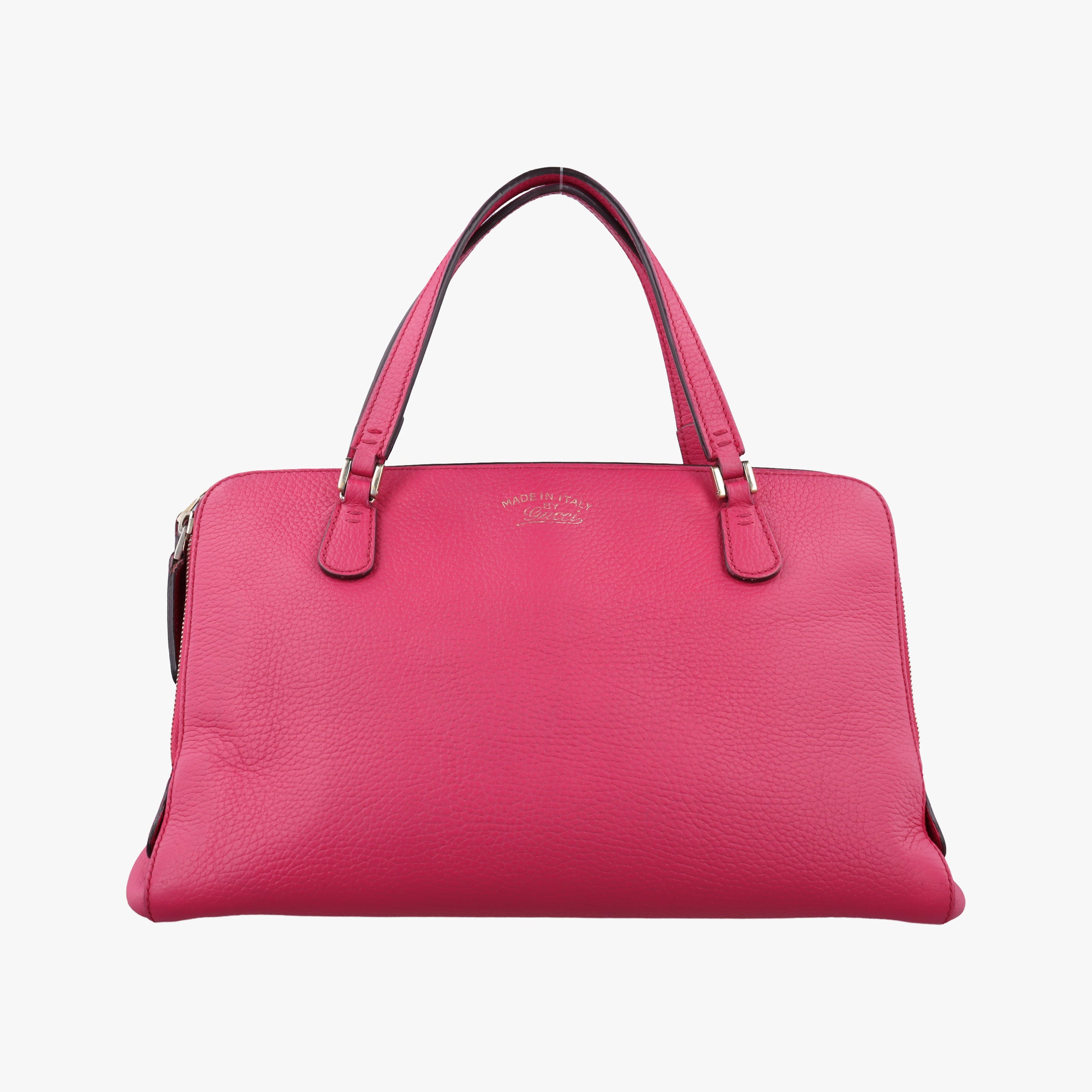 Pre-owned Gucci Swing Top Handle Rose Leather 377772 handbag | stylenewstar