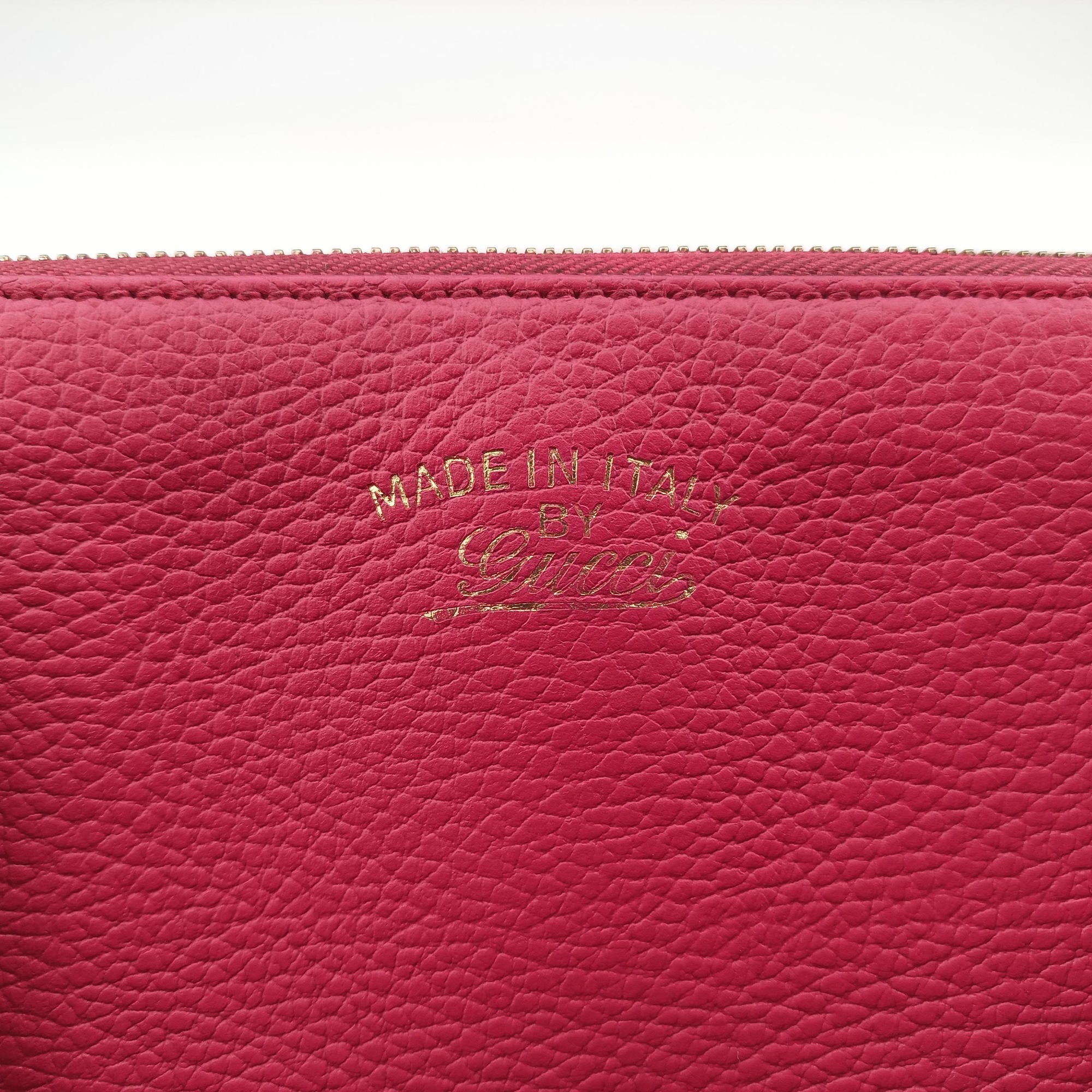 Pre-owned Gucci Swing Top Handle Rose Leather 377772 handbag | stylenewstar