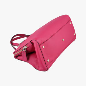 Pre-owned Gucci Swing Top Handle Rose Leather 377772 handbag | stylenewstar