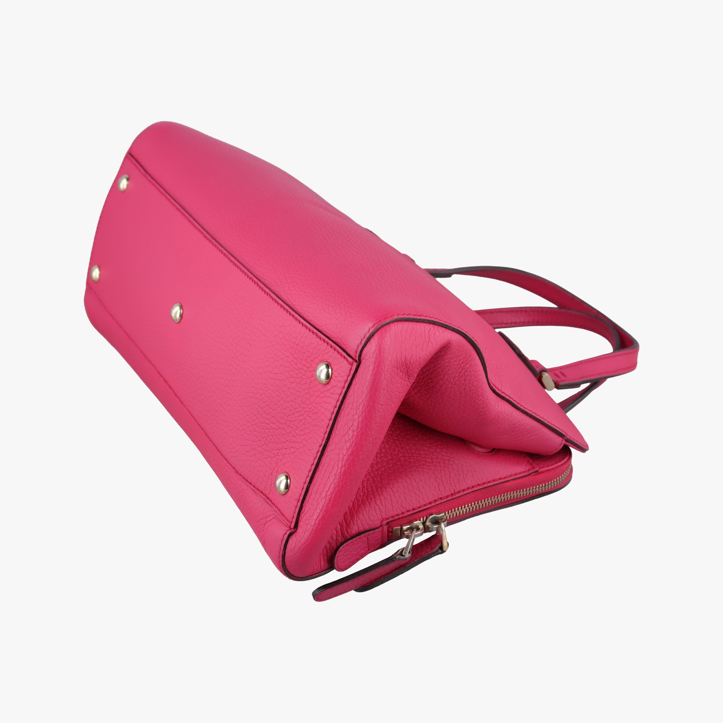 Pre-owned Gucci Swing Top Handle Rose Leather 377772 handbag | stylenewstar