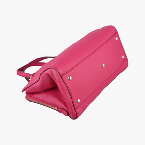 Pre-owned Gucci Swing Top Handle Rose Leather 377772 handbag | stylenewstar