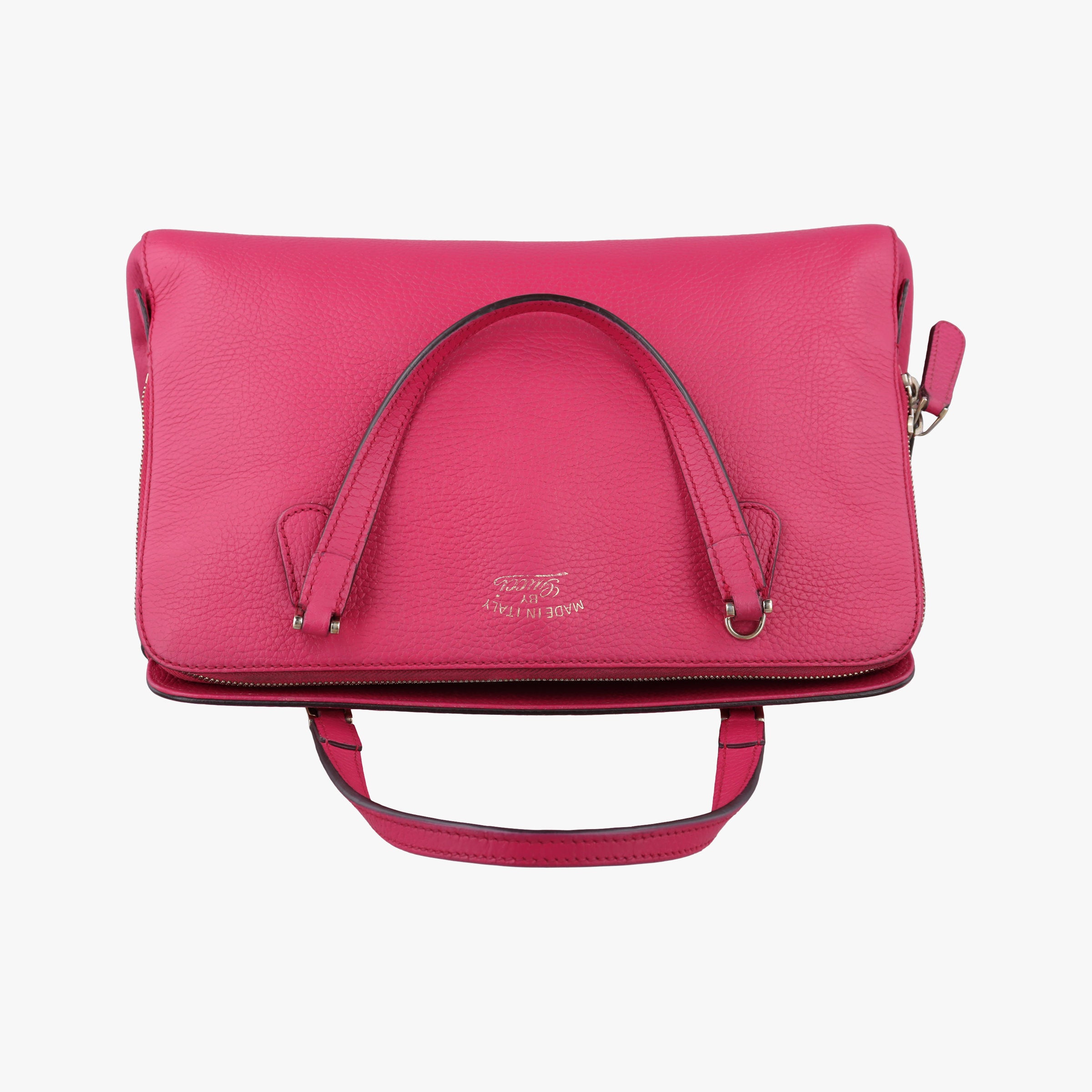 Pre-owned Gucci Swing Top Handle Rose Leather 377772 handbag | stylenewstar