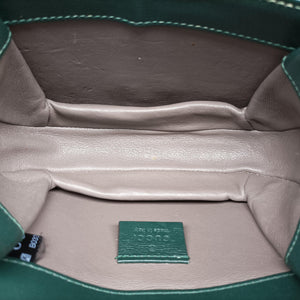 Pre-owned Gucci Sylvie 1969 Green Leather 615965 shoulderbag | stylenewstar