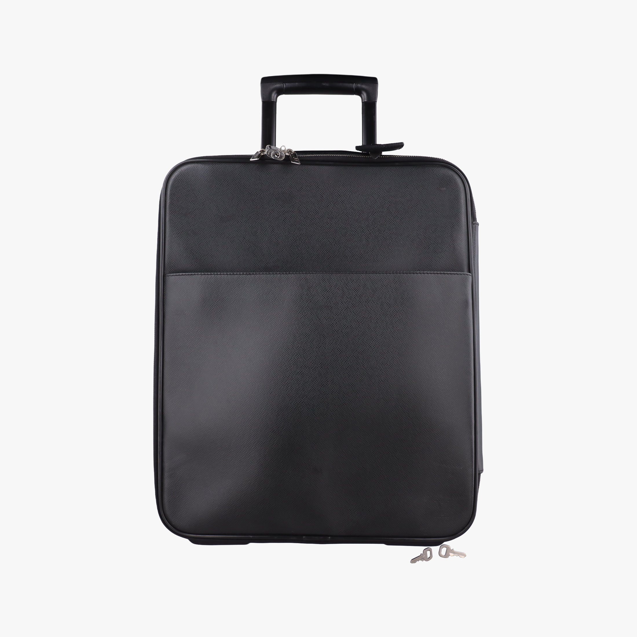 Pre-owned Louis Vuitton Pegase 45 ARDOISE Taiga Leather M23302 suitcase | stylenewstar