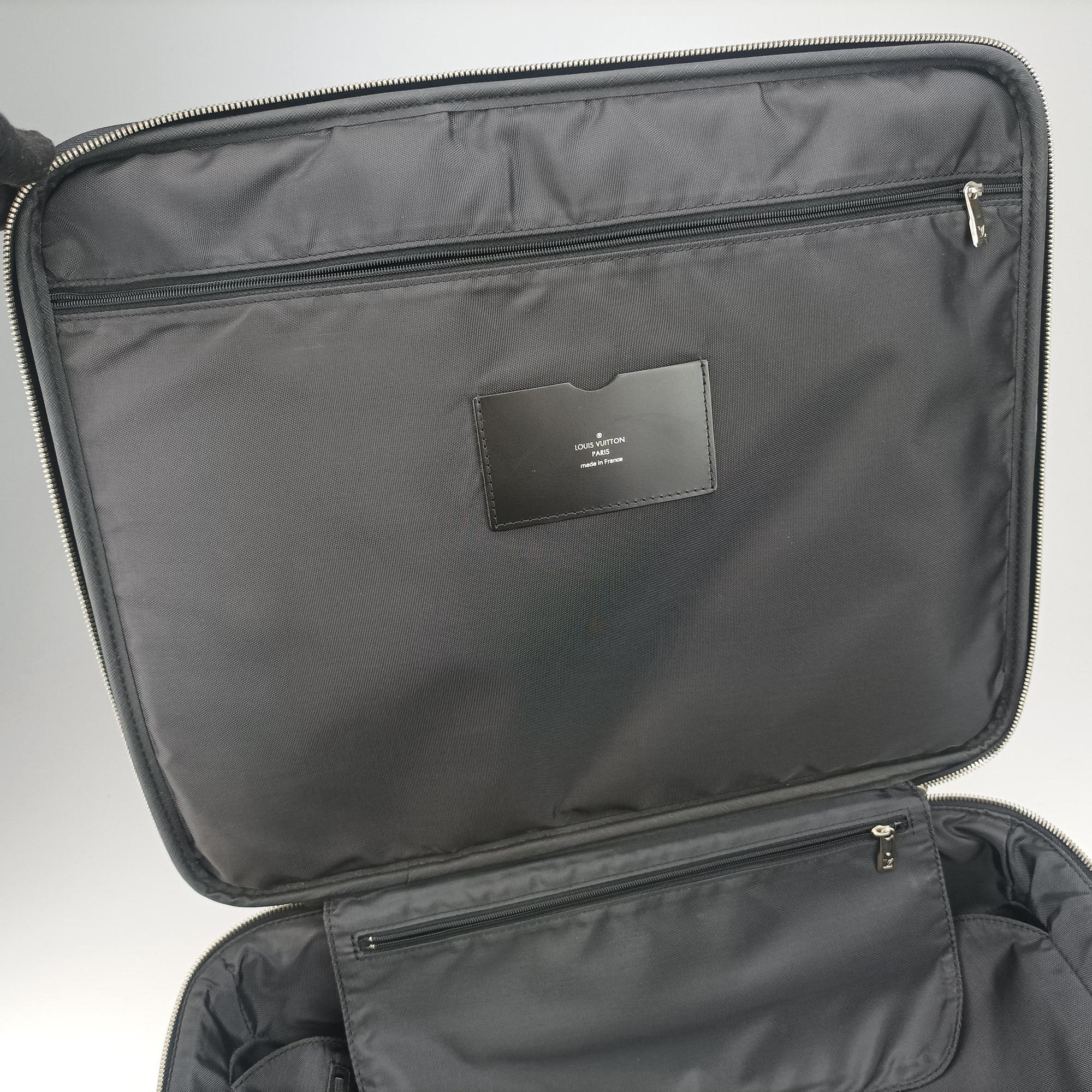 Pre-owned Louis Vuitton Pegase 45 ARDOISE Taiga Leather M23302 suitcase | stylenewstar