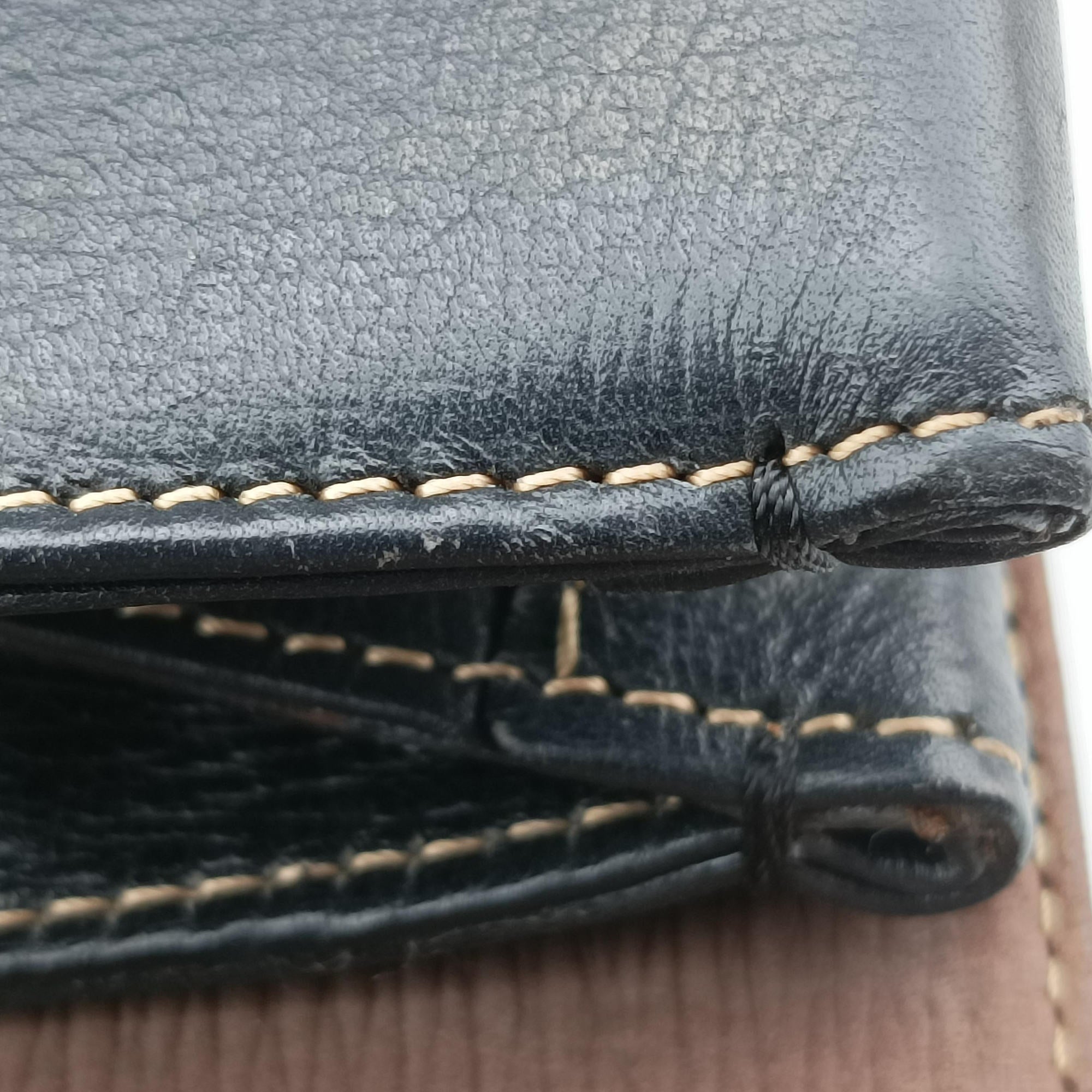 Vintage Loewe Velazquez Brown × Black Calfskin  handbag | stylenewstar