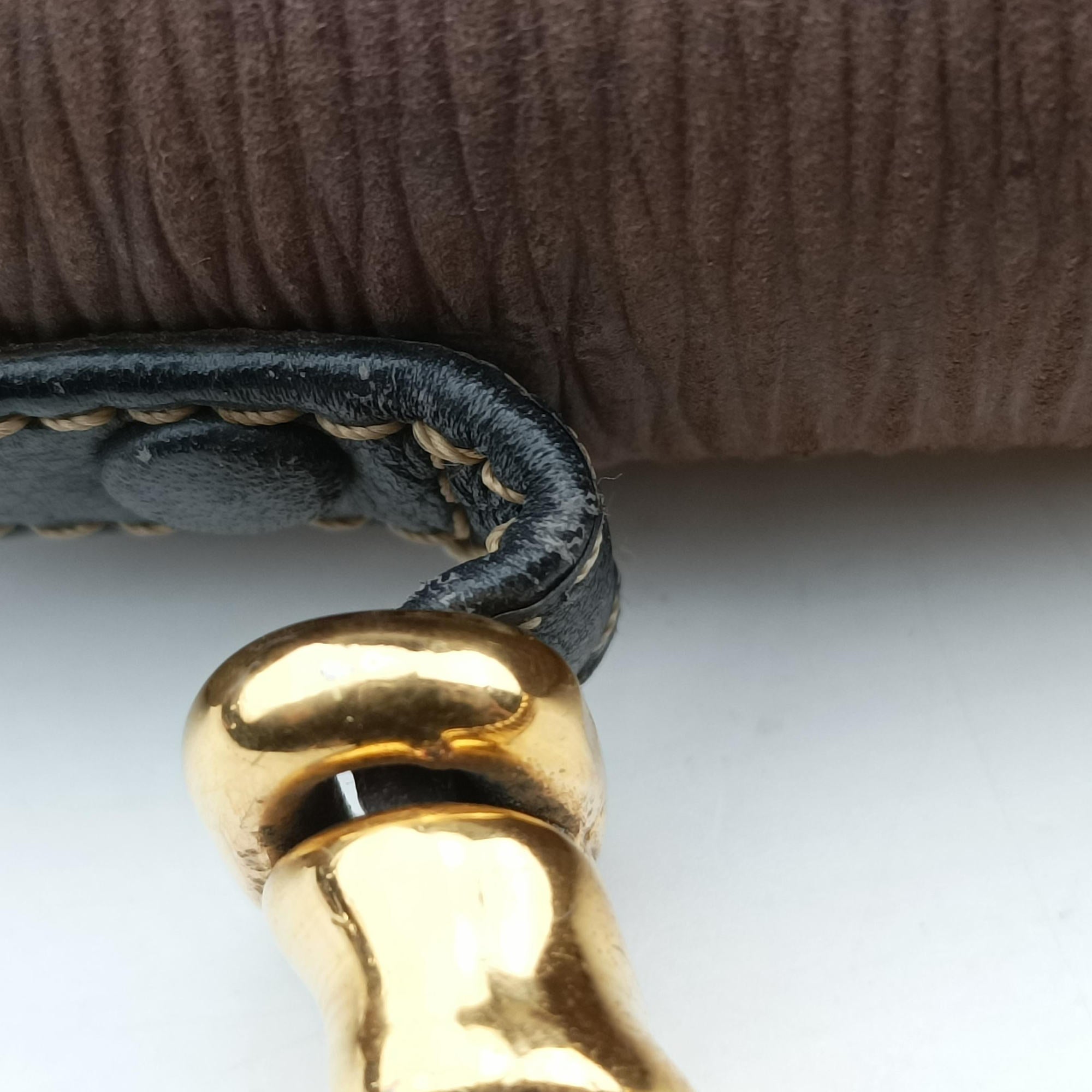 Vintage Loewe Velazquez Brown × Black Calfskin  handbag | stylenewstar
