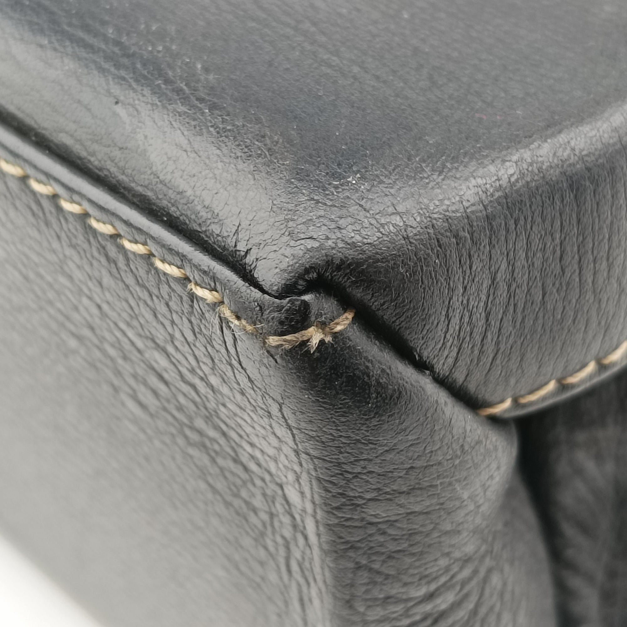 Vintage Loewe Velazquez Brown × Black Calfskin  handbag | stylenewstar