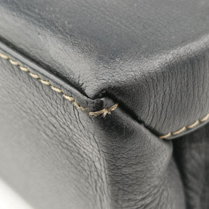 Vintage Loewe Velazquez Brown × Black Calfskin  handbag | stylenewstar